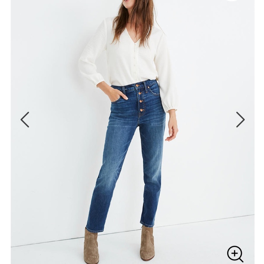 Madewell perfect vintage crop Jean 27T buttonfly